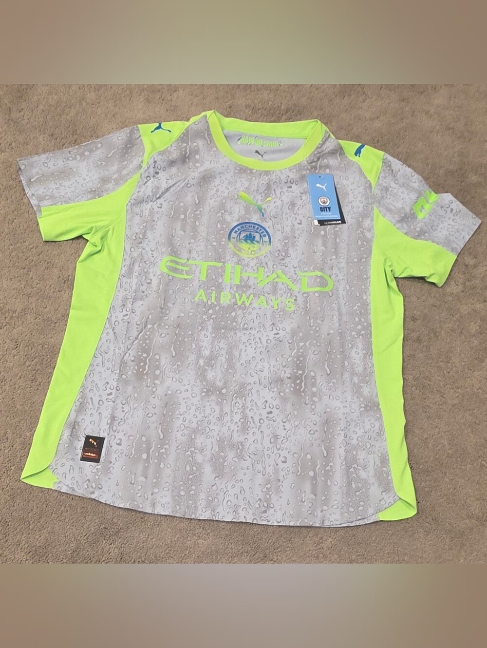 Manchester City 25/26 Third Authentic Puma Men's Soccer Jersey Size M